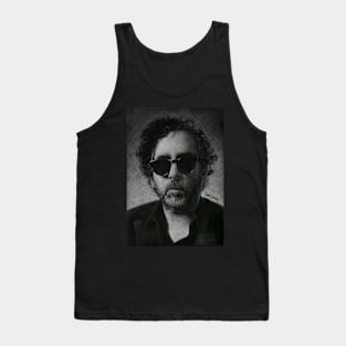 Tim Burton negative drawing Tank Top